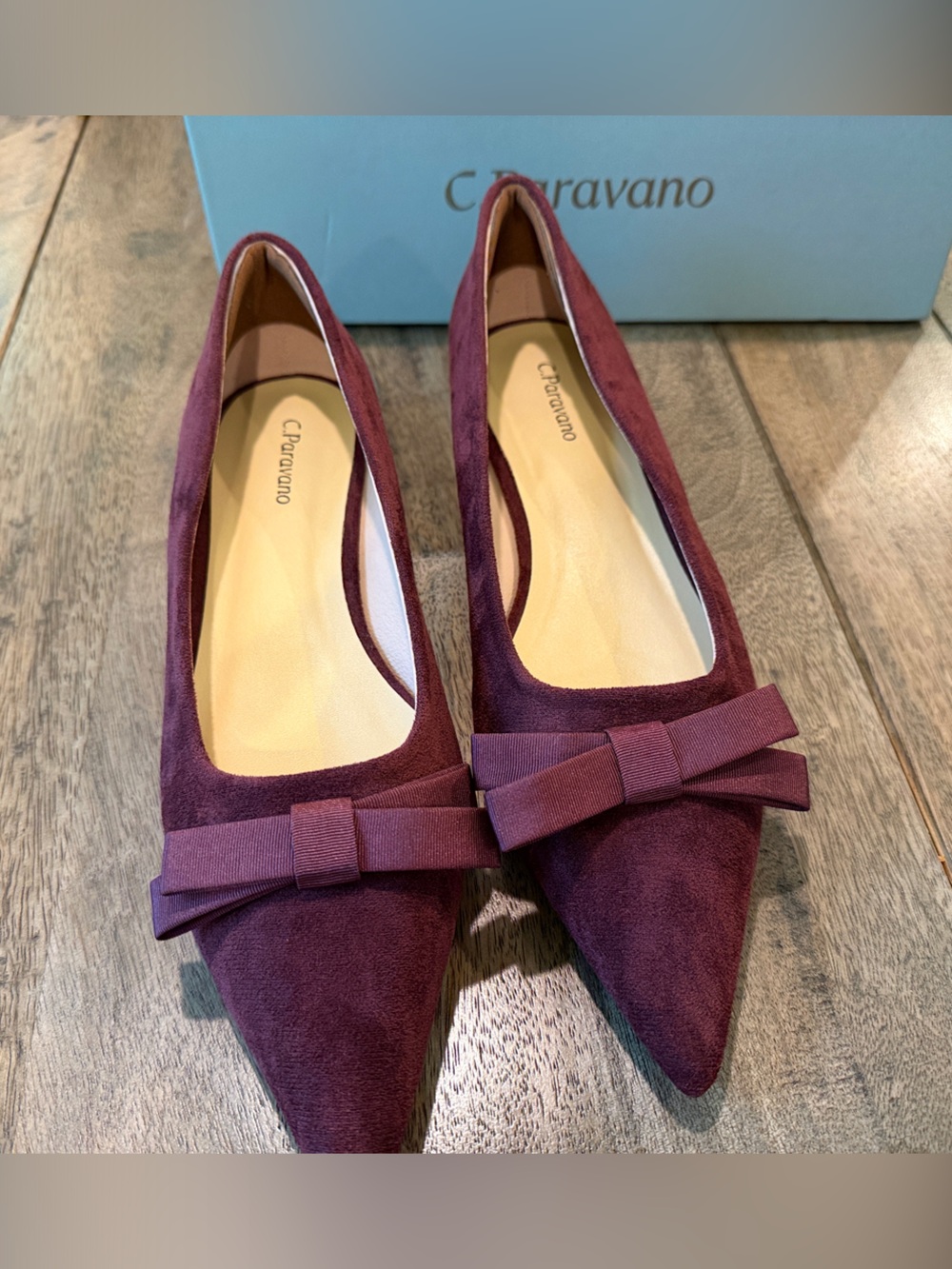 Bowknot Suede Flats (AIDA)